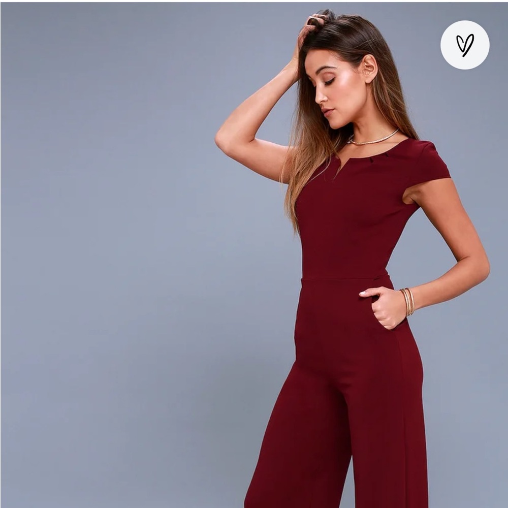 Burgundy jumpsuit - worn once